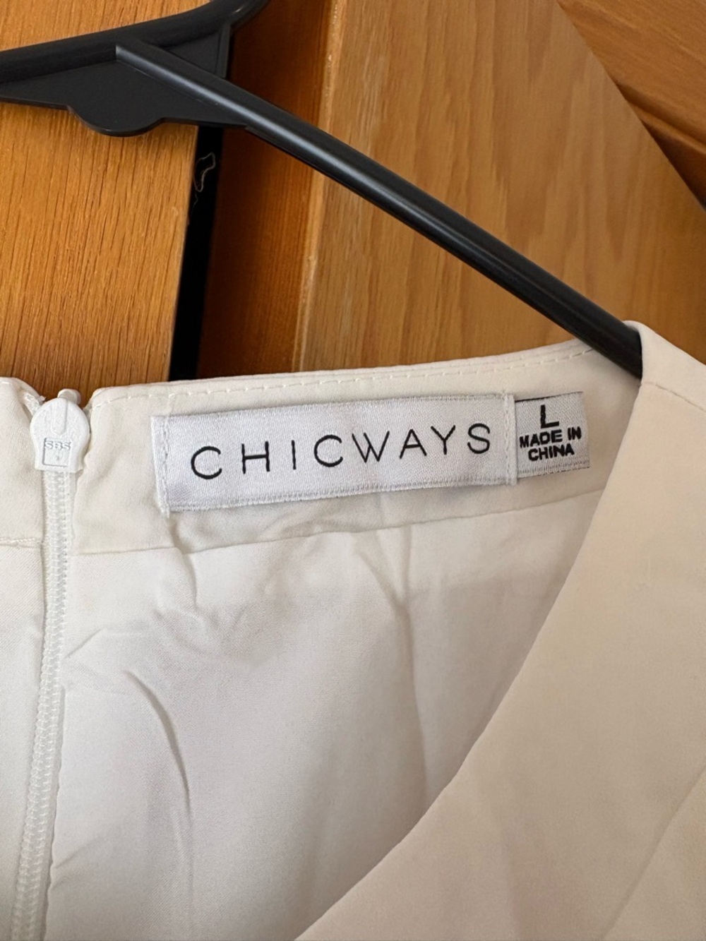 Chicways Ivory Long-Sleeve Belted Jumpsuit - Never Worn - Picture 5 of 11